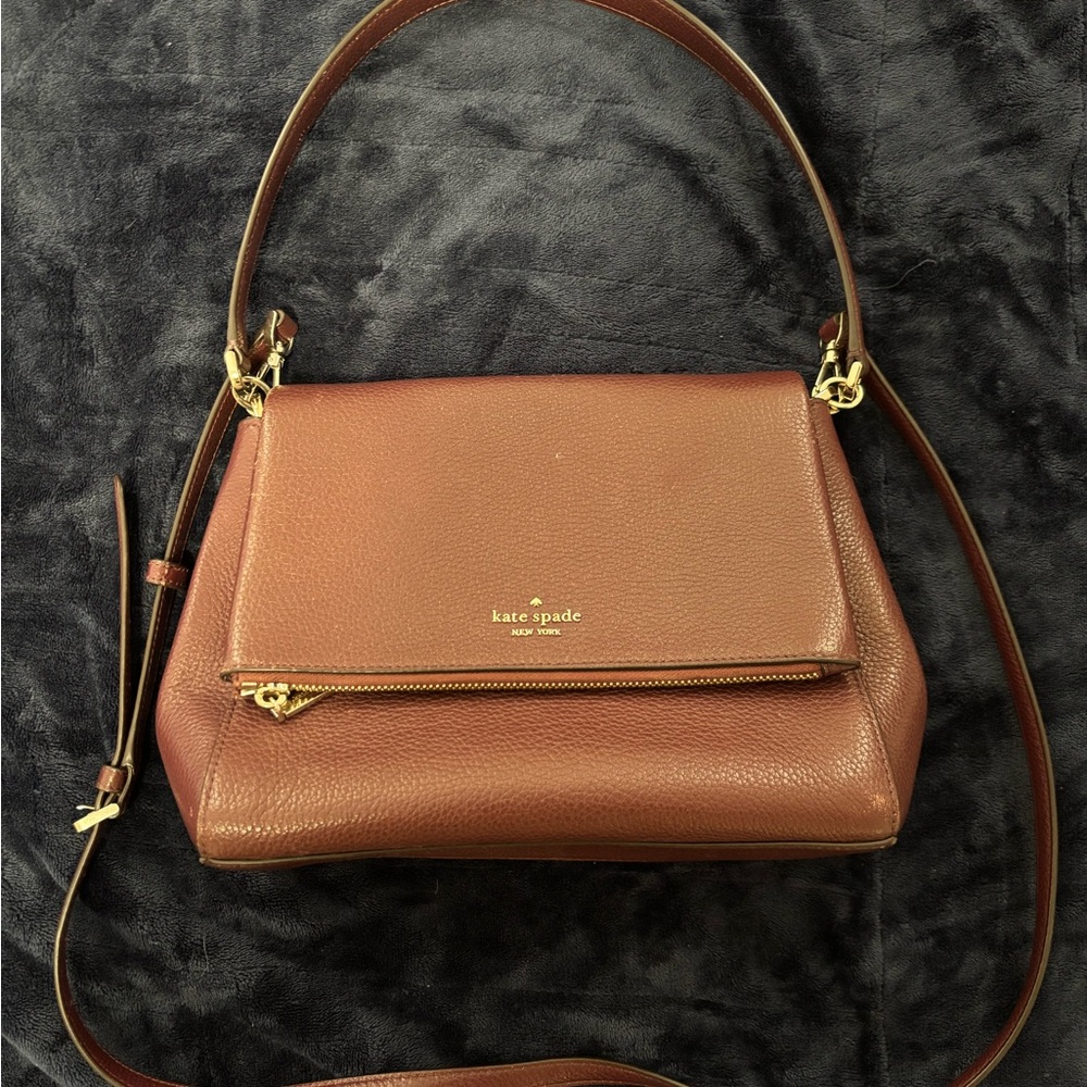 kate spade Maroon Leather Crossbody Bag